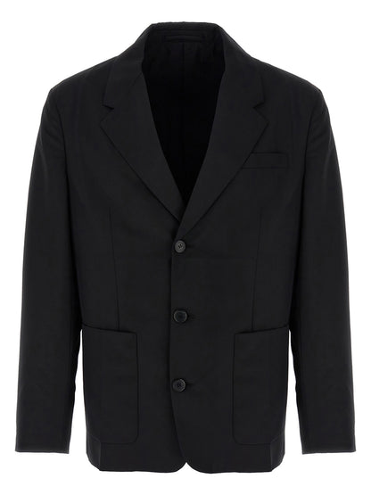 Prada Black Virgin Wool Blazer