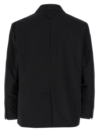 Prada Black Virgin Wool Blazer