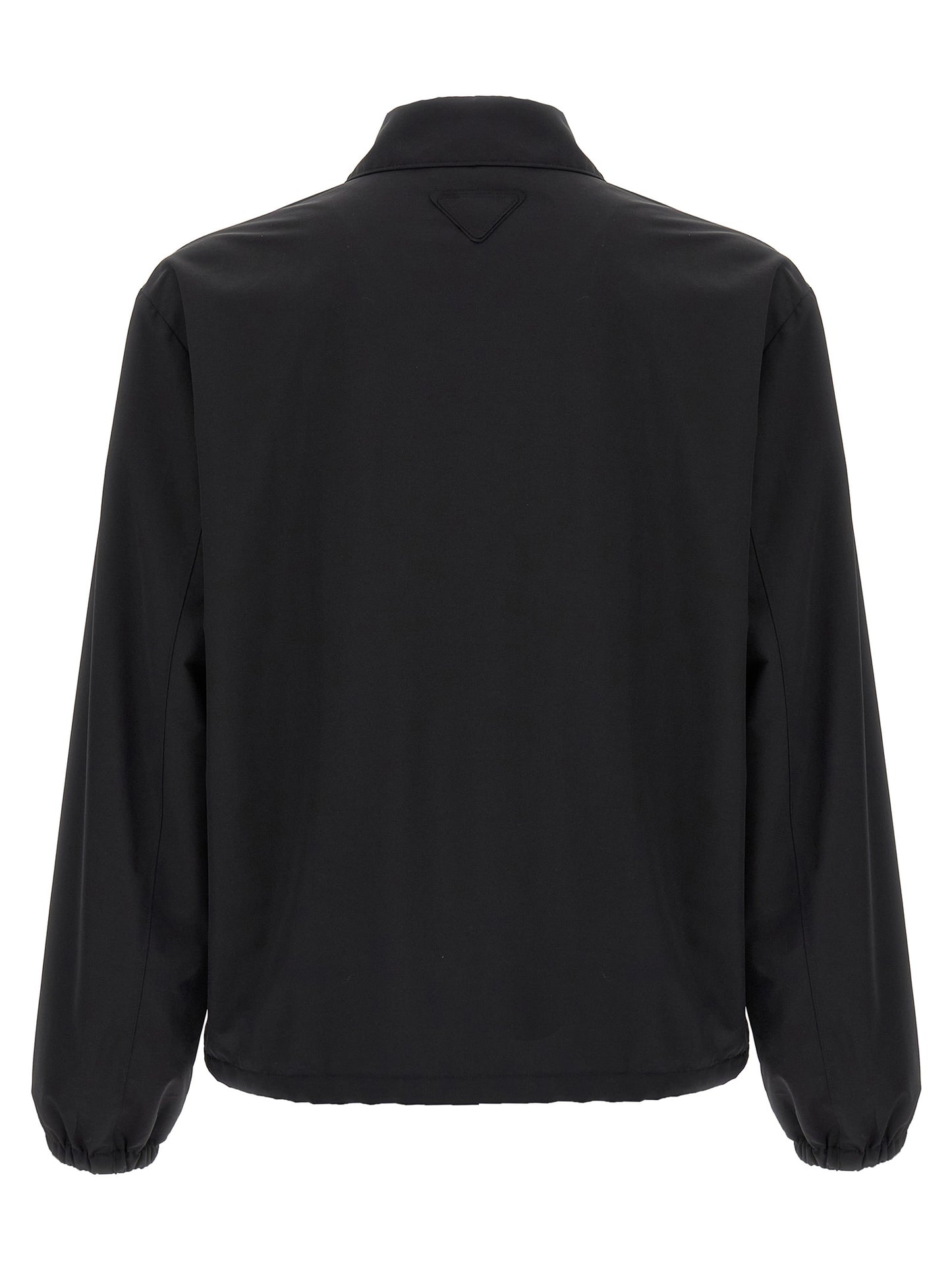 Prada Black Virgin Wool Full-Length Jacket