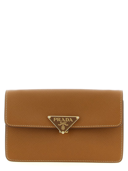 Prada Beige Calfskin Crossbody Bag