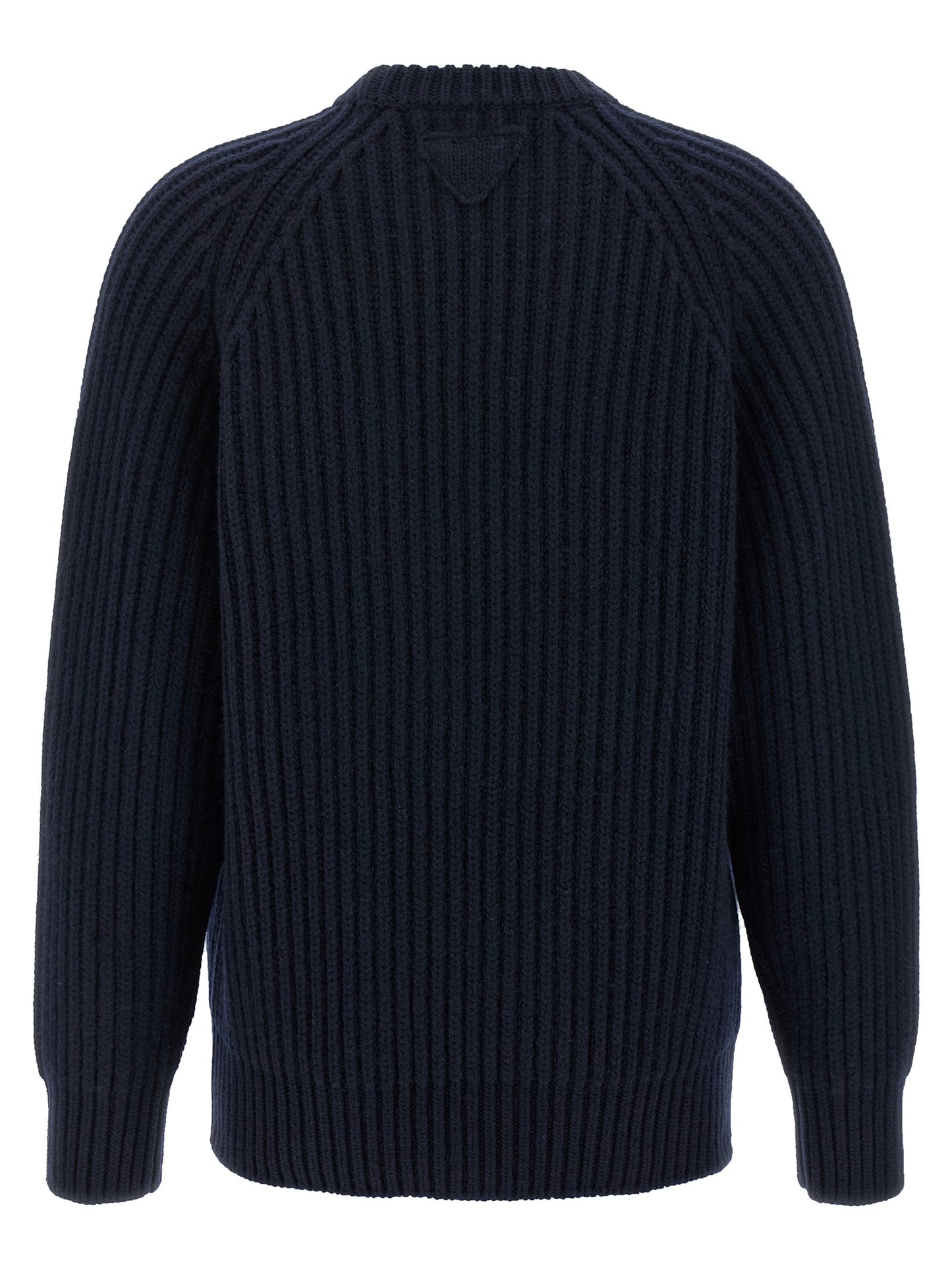 Prada Blue Virgin Wool Cardigan