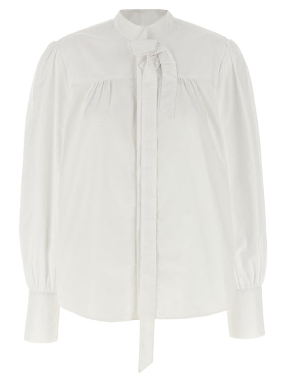 Prada White Cotton Blouse