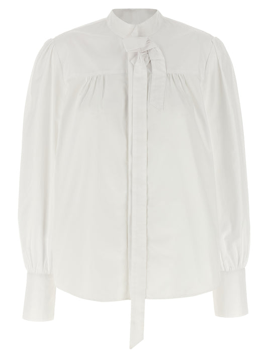 Prada White Cotton Blouse