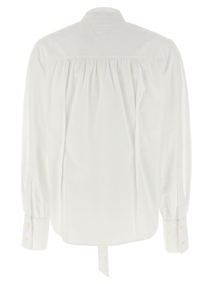 Prada White Cotton Blouse