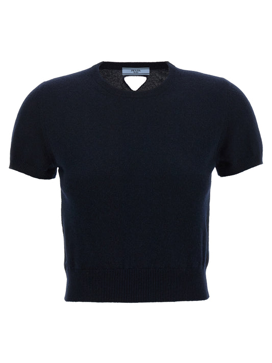 Prada Blue Cashmere Cardigan