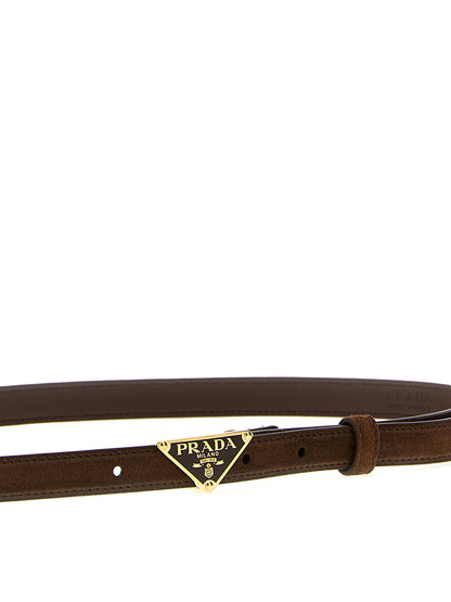 Prada Brown Calfskin Regular Belt