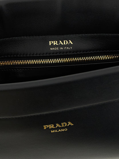 Prada Black Calfskin Shoulder Bag