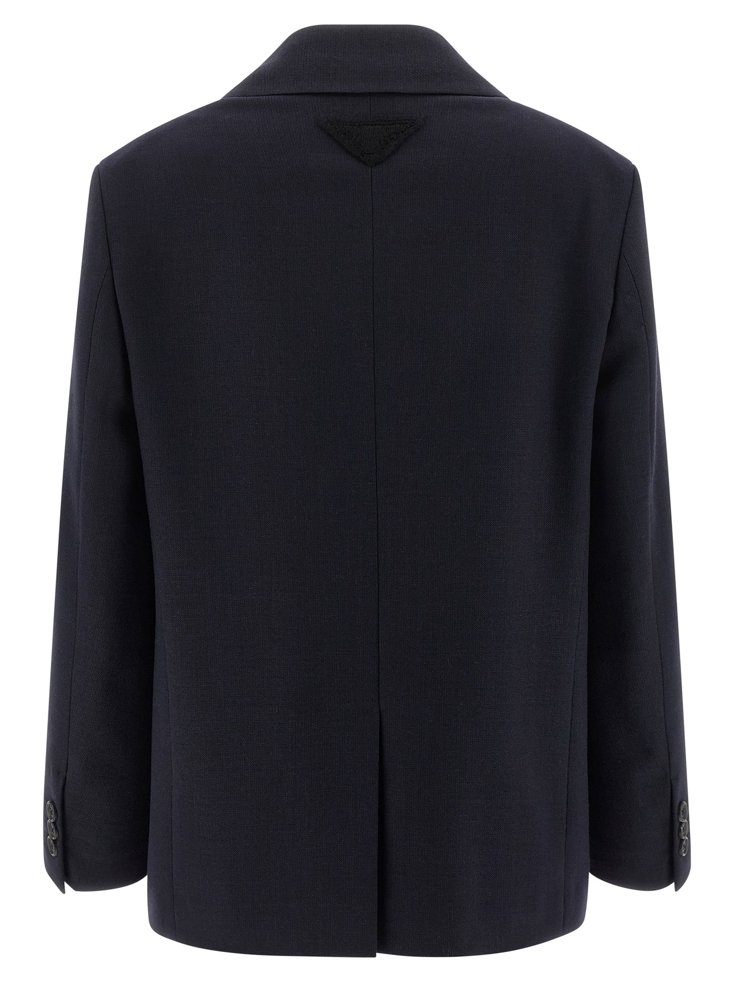 Prada Blue Virgin Wool Blazer