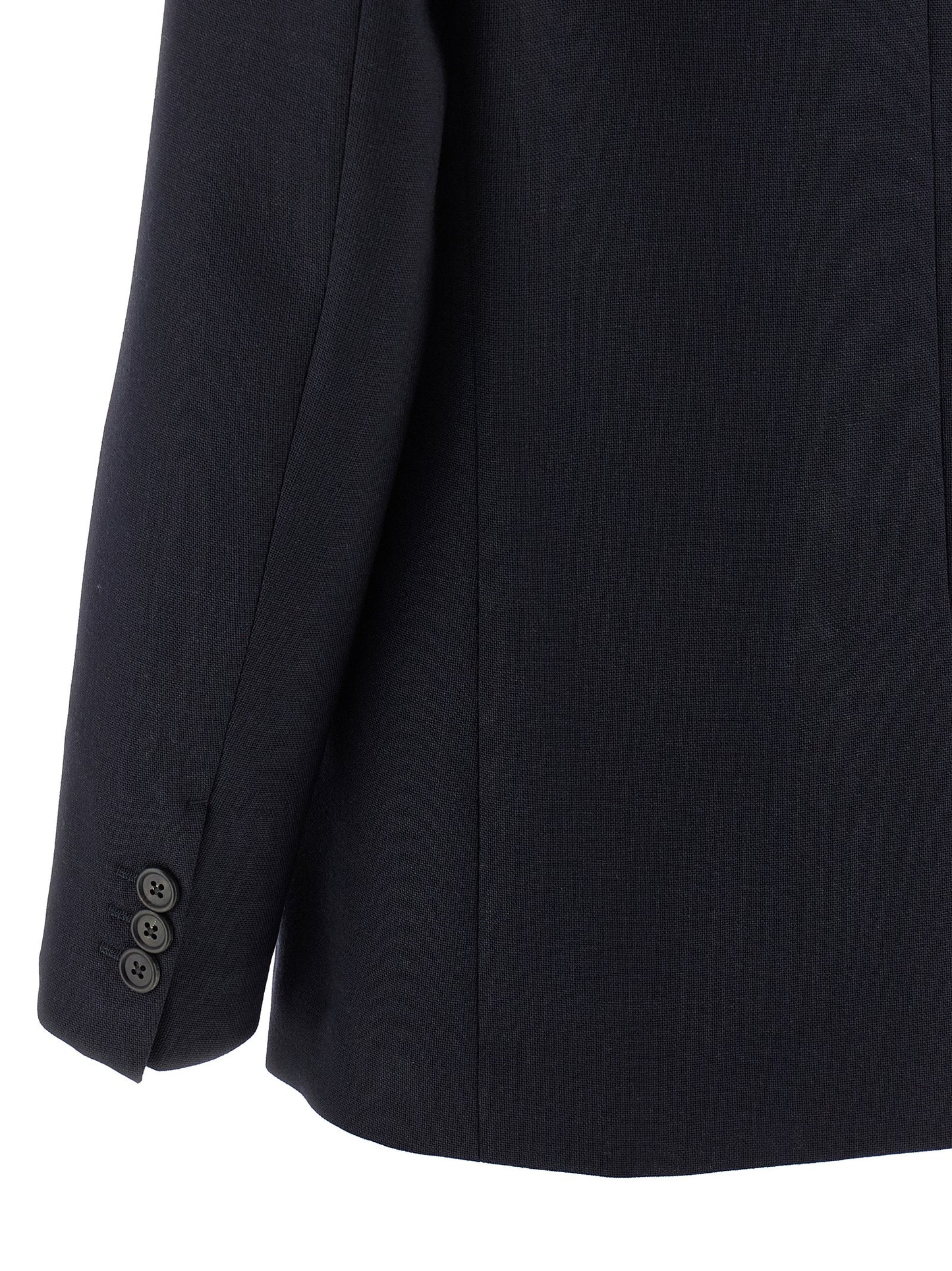 Prada Blue Virgin Wool Blazer