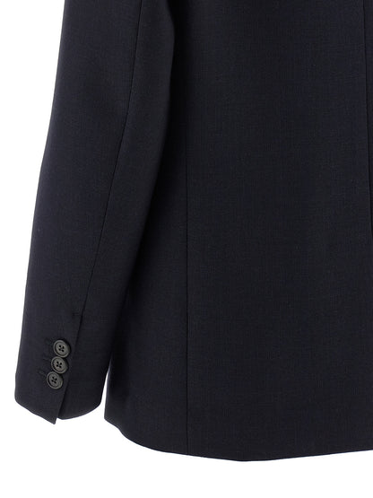 Prada Blue Virgin Wool Blazer