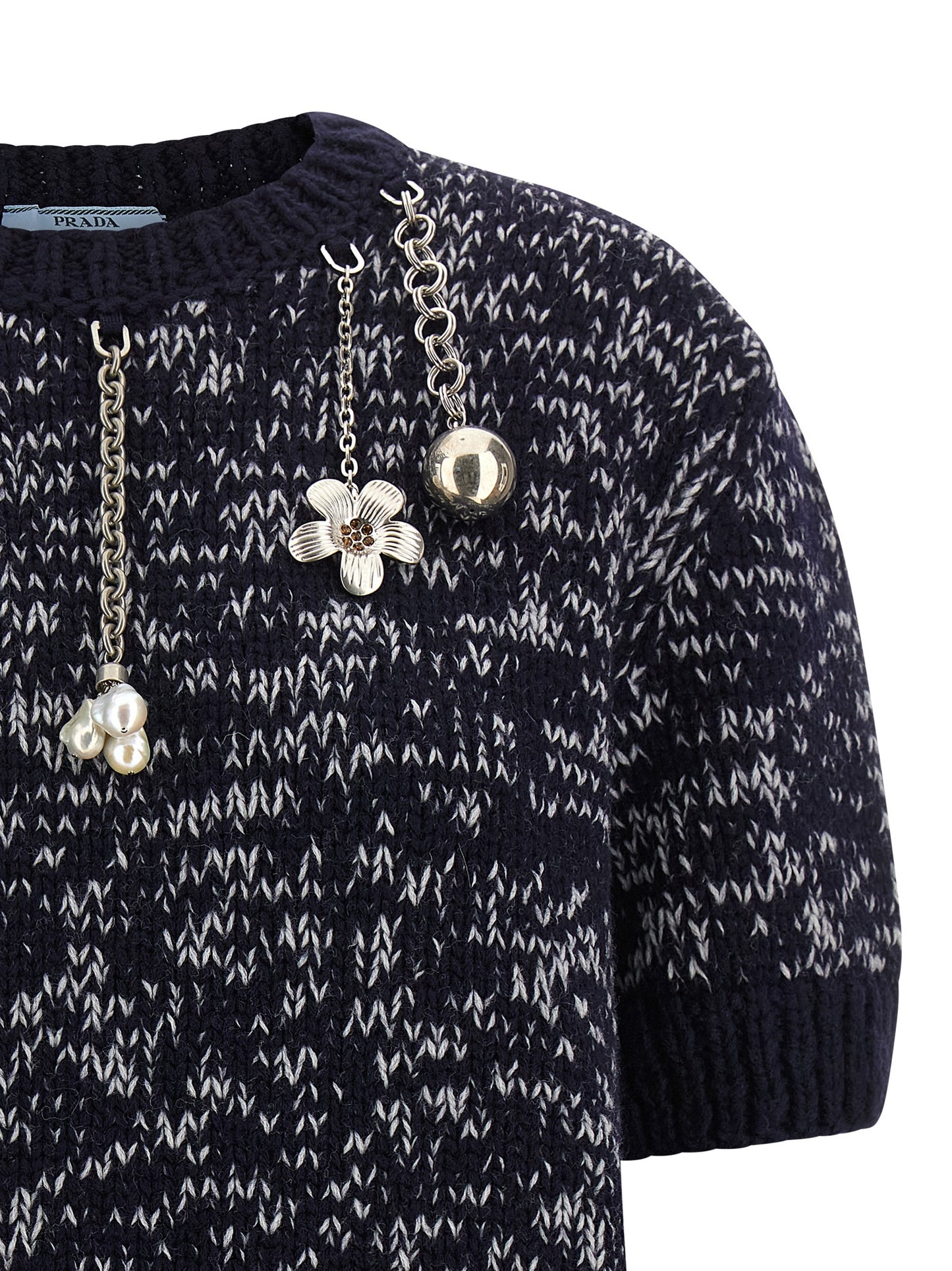 Prada Multicolor Virgin Wool Cardigan