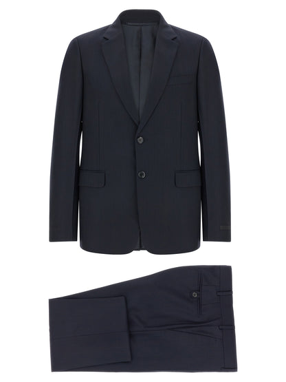 Prada Blue Virgin Wool Two-Piece Suit
