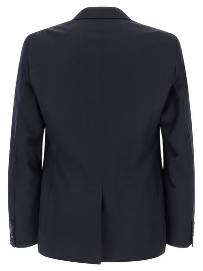 Prada Blue Virgin Wool Two-Piece Suit