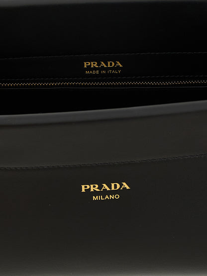 Prada Black Calfskin Shoulder Bag