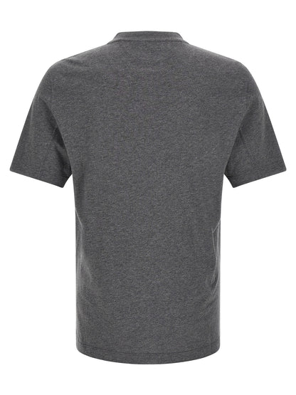 Brunello Cucinelli Gray Cotton T-Shirt