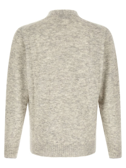 Brunello Cucinelli Gray Alpaca Leather Cardigan