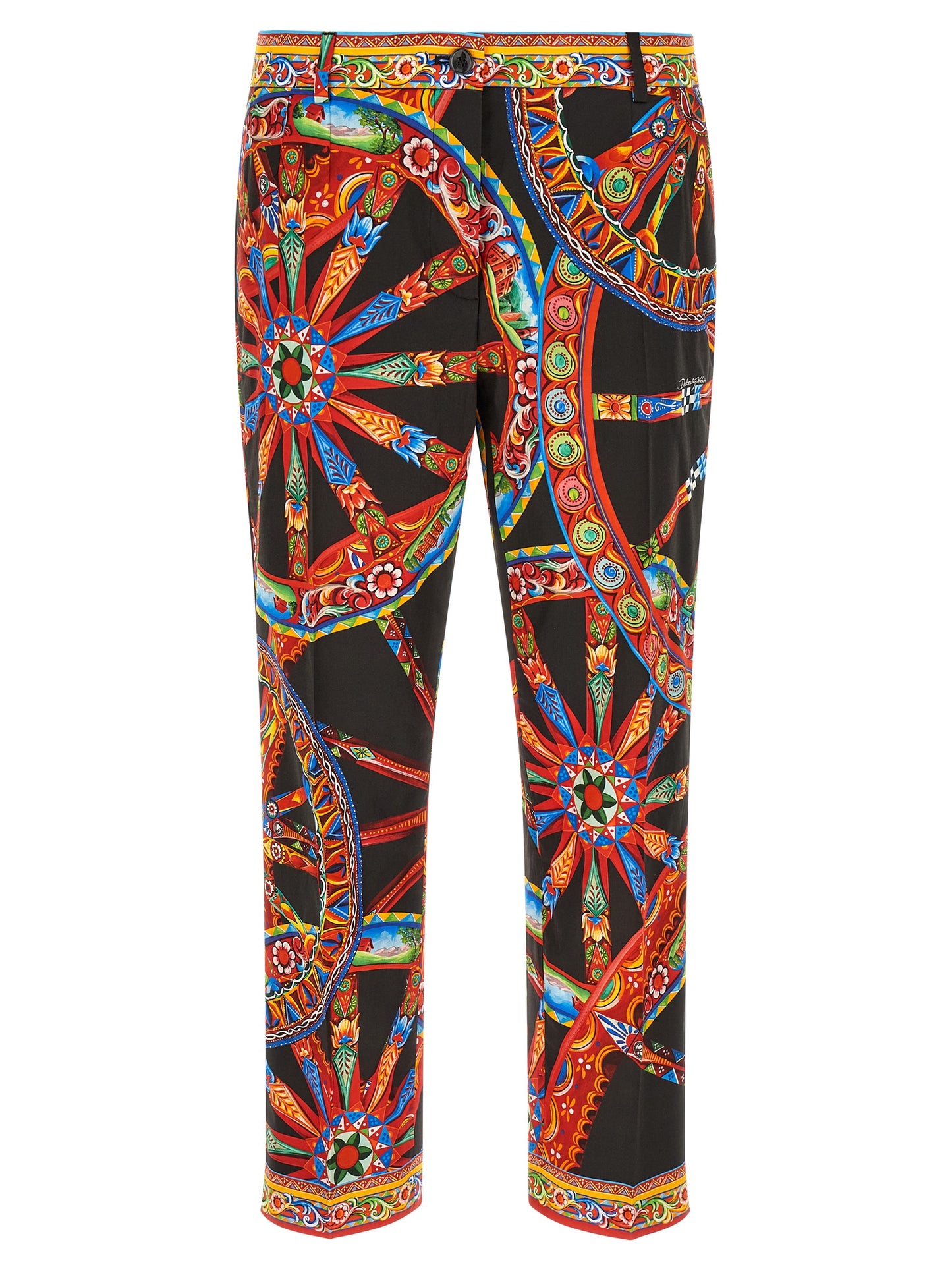 Dolce & Gabbana Multicolor Cotton Casual Pants