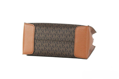 Medium Crossbody Handbag by Michael Kors for women in leather brown, gold & patterned features an versatile silhouette, showcasing a secure and versatile with versatile crossbody-strap, handle & detachable-strap for a versatile finish.