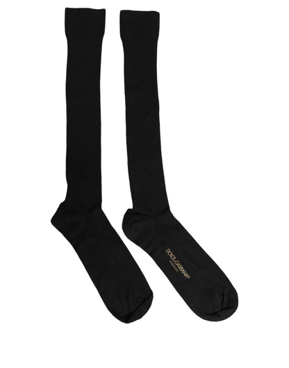 Socks by Dolce & Gabbana for women in nylon cotton & calf leather black presents a perennial silhouette, artfully capturing the refined essence of the perennial Women's Nylon Cotton & Calf Leather Socks design with a perennial finish.