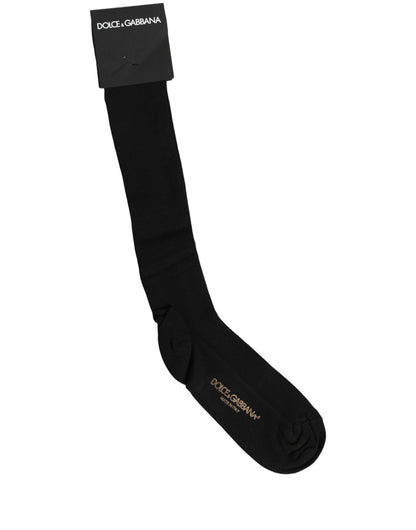 Socks by Dolce & Gabbana for women in calf leather nylon & viscose black features an stylish silhouette, showcasing the stylish design of this Women's Calf Leather Nylon & Viscose Socks with a stylish finish.