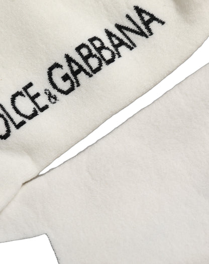 Socks by Dolce & Gabbana for women in nylon cotton black, white & striped features an utilitarian chic finish from the Women's Nylon Cotton Socks collection, offering an utilitarian chic fit that ensures sophisticated comfort.