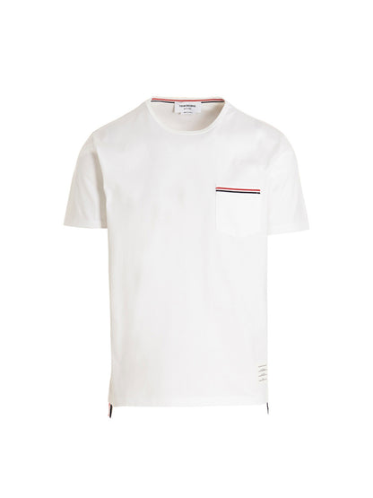 Thom Browne White Cotton T-Shirt