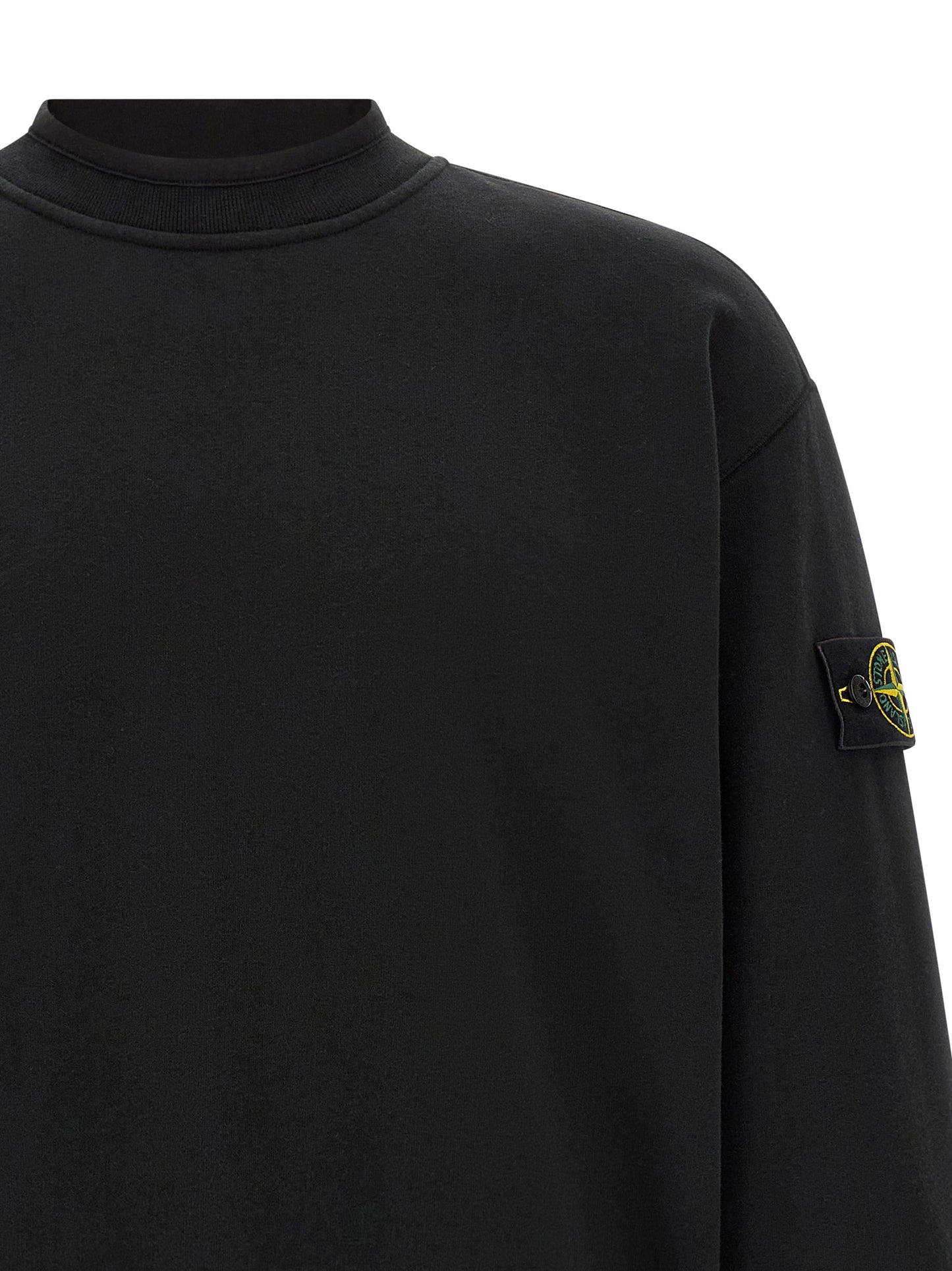 Stone Island Black Cotton Sweatshirt