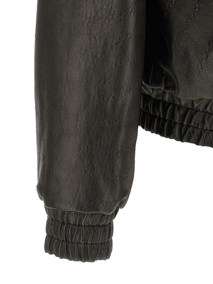 Saint Laurent Black Lamb Leather Leather Jacket
