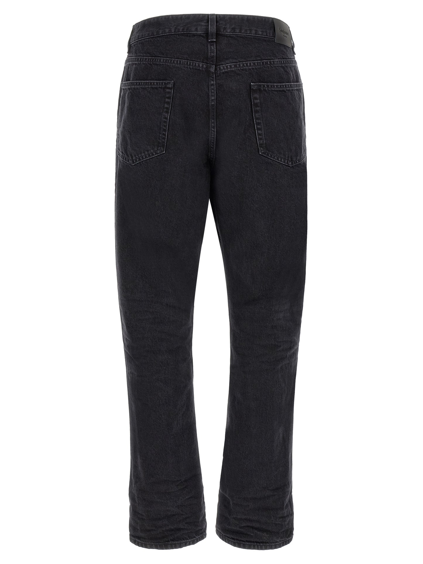 Saint Laurent Black Cotton Relaxed Fit Jeans
