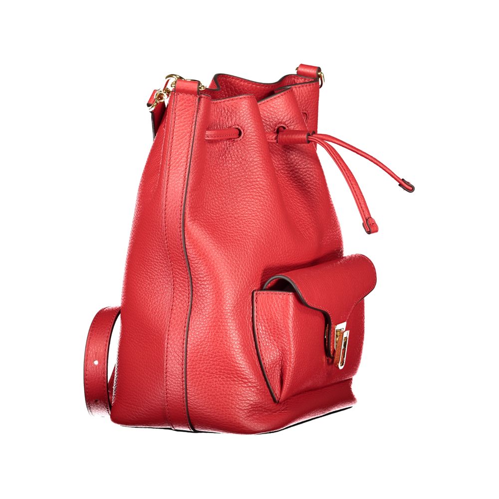 Bucket Handbag by Coccinelle for women in leather red features a exquisite silhouette, showcasing a secure drawstring and exquisite external-pockets & internal-pockets with versatile shoulder-strap & adjustable-strap for a exquisite finish.
