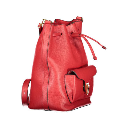 Bucket Handbag by Coccinelle for women in leather red features a exquisite silhouette, showcasing a secure drawstring and exquisite external-pockets & internal-pockets with versatile shoulder-strap & adjustable-strap for a exquisite finish.