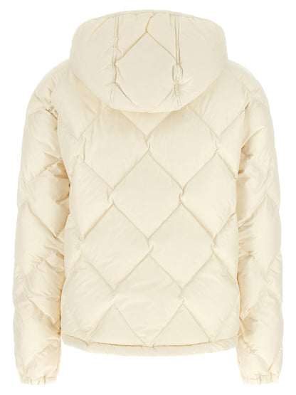 Moncler White Polyester Full-Length Jacket