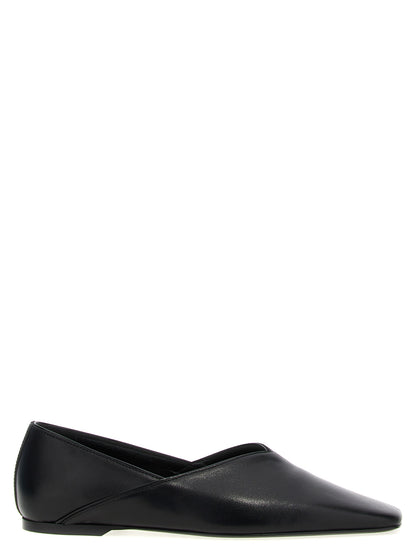 TOTEME Black Calfskin Ballet Flats