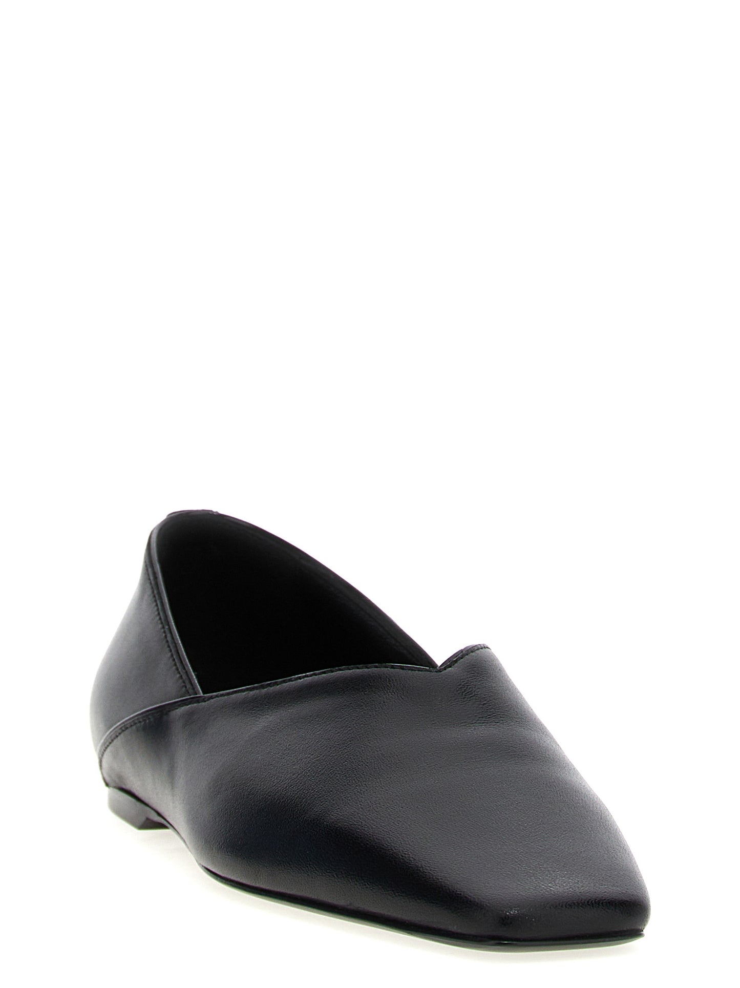TOTEME Black Calfskin Ballet Flats