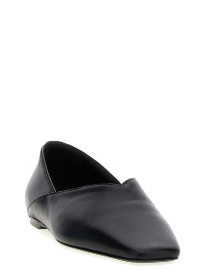 TOTEME Black Calfskin Ballet Flats