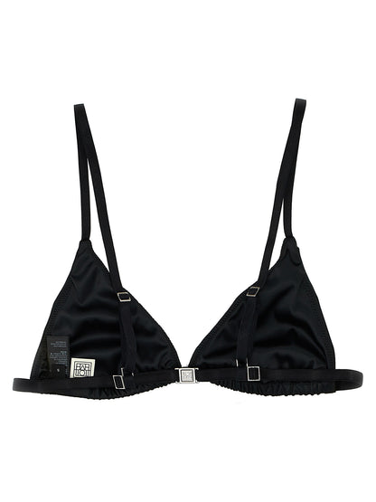 TOTEME Black Polyester Bra