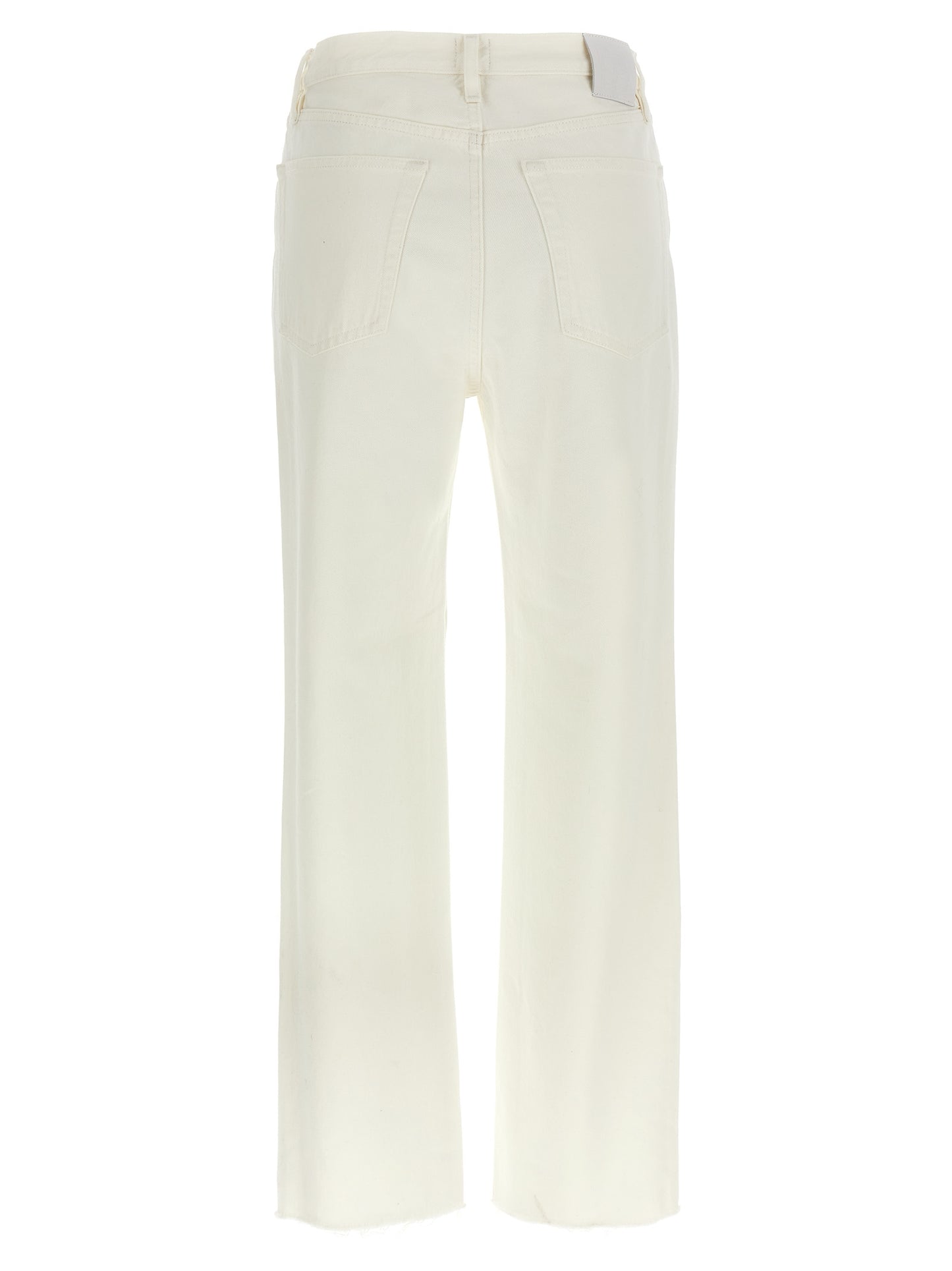 TOTEME White Cotton High-Waisted Jean
