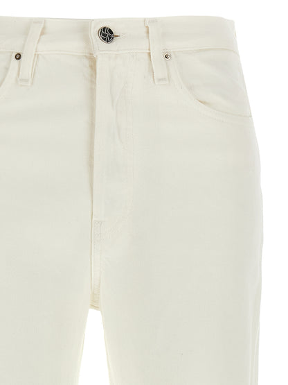 TOTEME White Cotton High-Waisted Jean