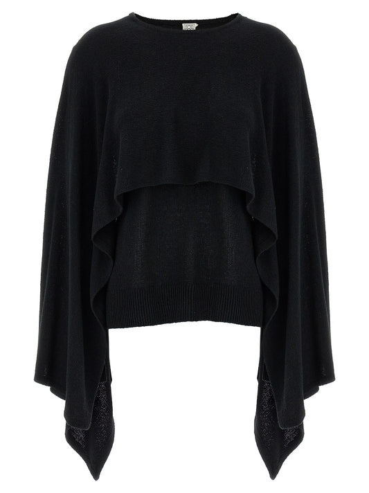 TOTEME Black Silk Cardigan