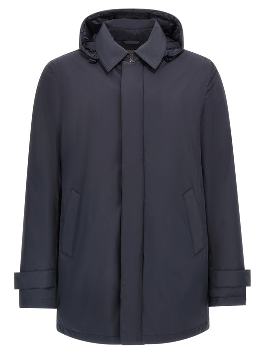 Herno Blue Polyester Parka