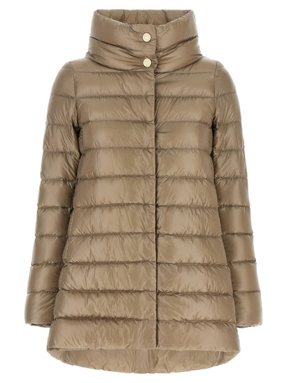 Herno Beige Polyamide Full-Length Jacket
