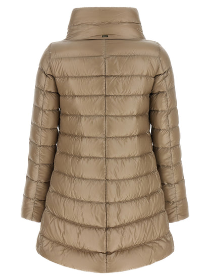 Herno Beige Polyamide Full-Length Jacket