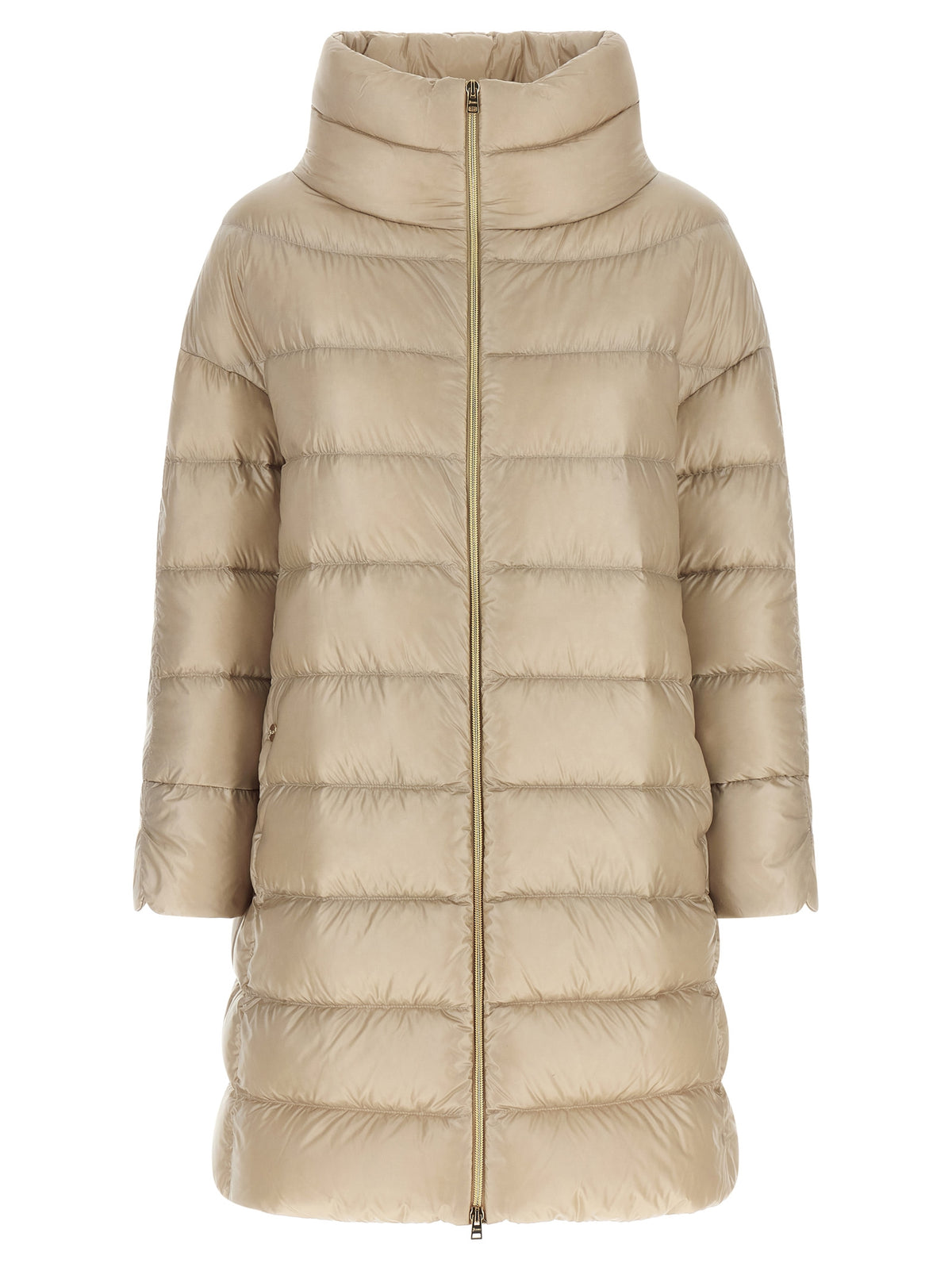 Puffer Jacket by Herno for women in nylon polyamide & silk beige features an contemporary silhouette, showcasing a sophisticated and contemporary insulated for a truly refined look.