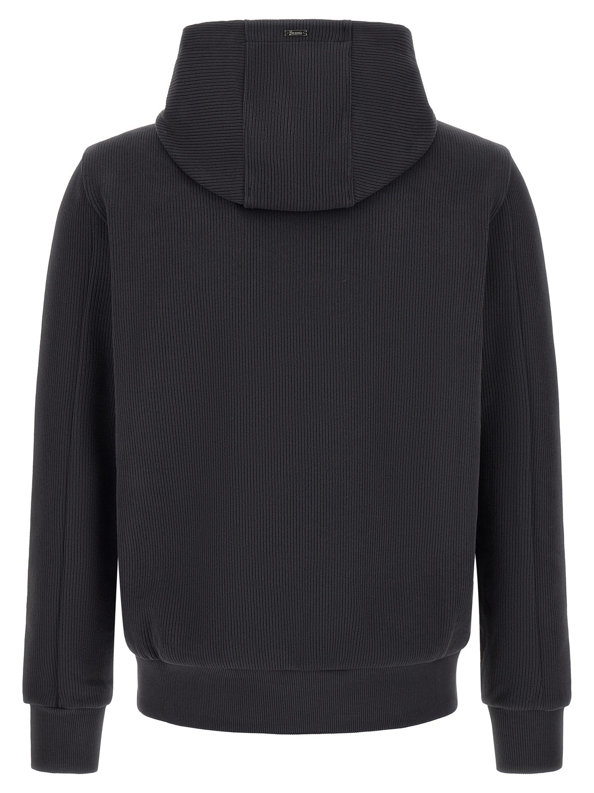 Hooded Windbreaker Jacket by Herno for men in cotton blue features an magnificent silhouette, showcasing the sophisticated hooded neckline and functional pockets, hooded & windproof for a premium, magnificent look.
