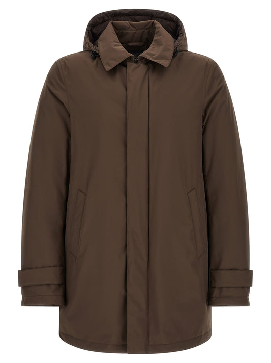 Herno Brown Polyester Parka