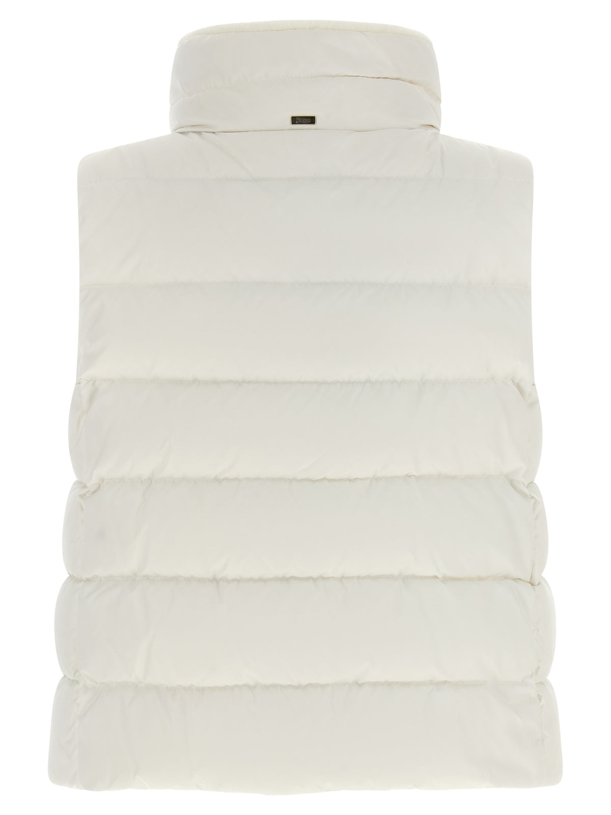 Vest by Herno for women in polyester satin gold, white & signature features a enviable silhouette, elegantly detailed with a enviable and functional pockets & insulated for a enviable finish.