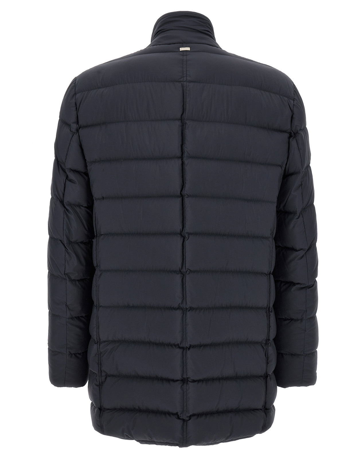 Puffer Jacket by Herno for men in nylon navy features an contemporary silhouette, showcasing a sophisticated and contemporary windproof, pockets & insulated for a truly refined look.