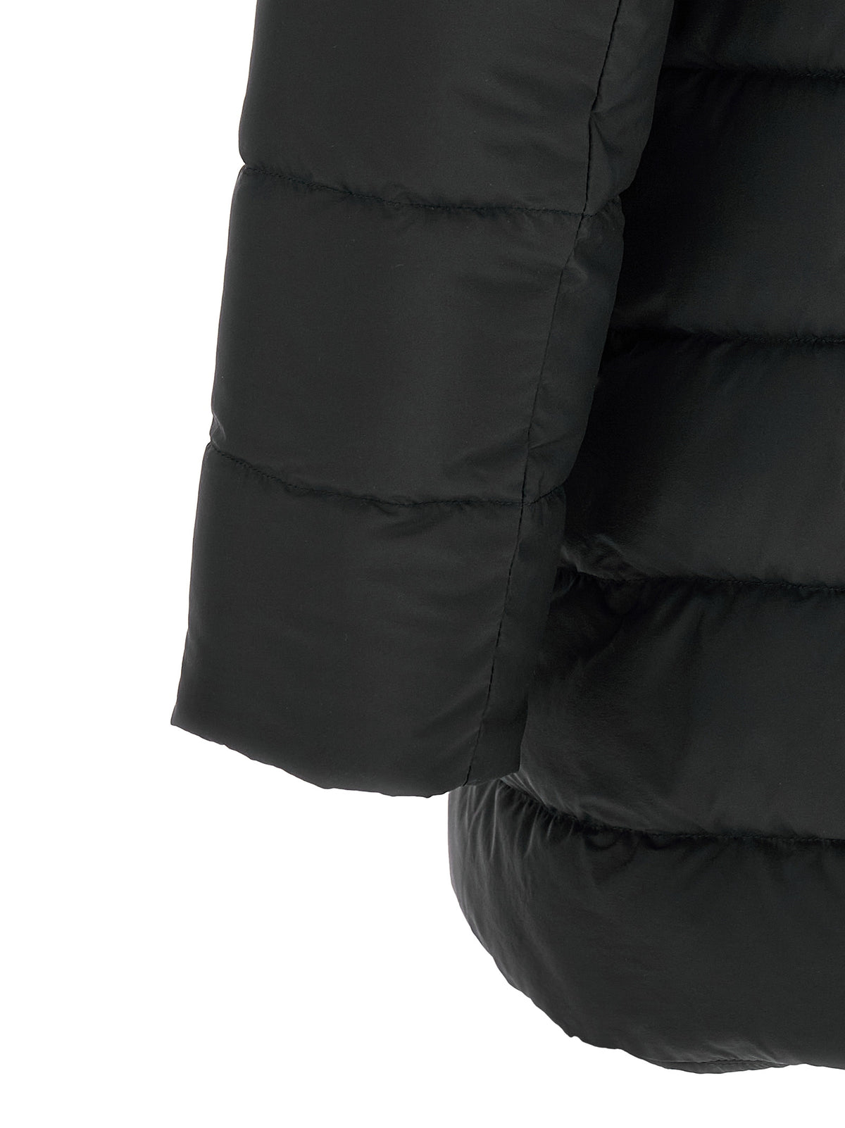 Puffer Jacket by Herno for men in nylon black features an contemporary silhouette, showcasing a sophisticated high-neck neckline and contemporary water-resistant, windproof & insulated for a truly refined look.