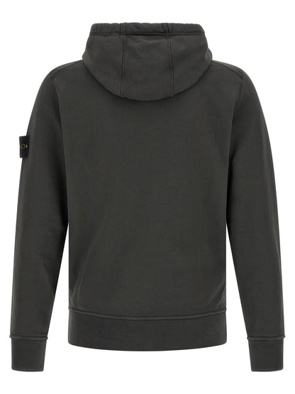 Sweatshirt by Stone Island for men in organic cotton gray features a unrivaled silhouette with a refined and unrivaled detailing for a sophisticated look.
