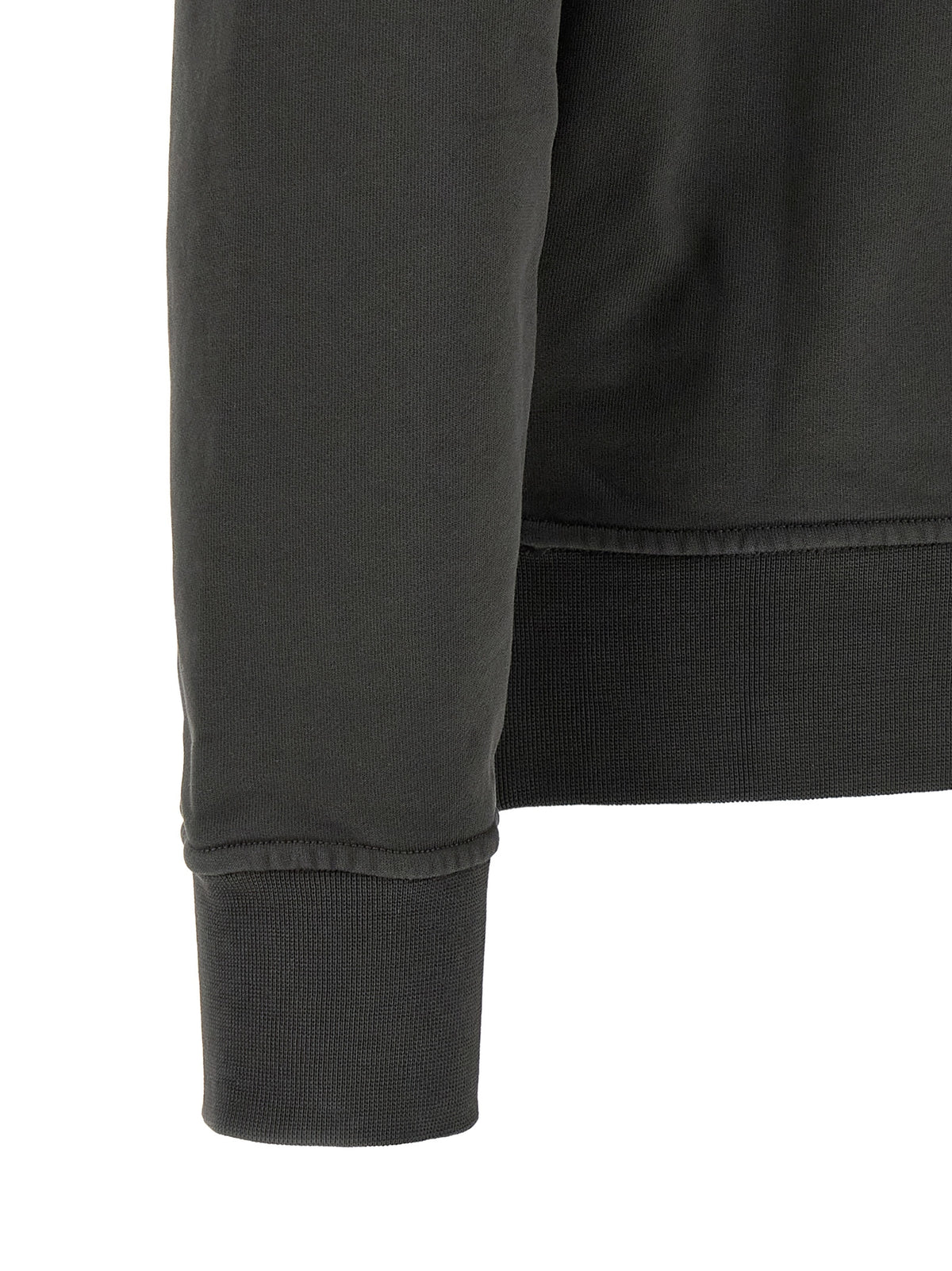 Sweatshirt by Stone Island for men in organic cotton gray presents a smart casual silhouette, featuring a smart casual and for a sophisticated look.